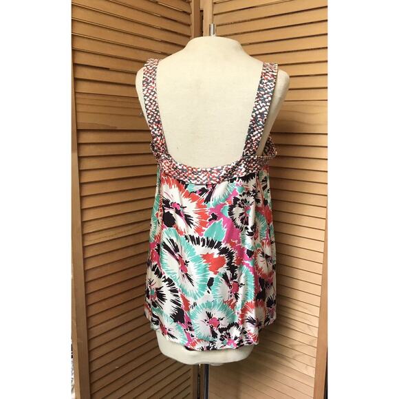 Vintage 2008 Just Cavalli 100% Silk Abstract Cami camisole Top 44 NWT $465 - Picture 2 of 4